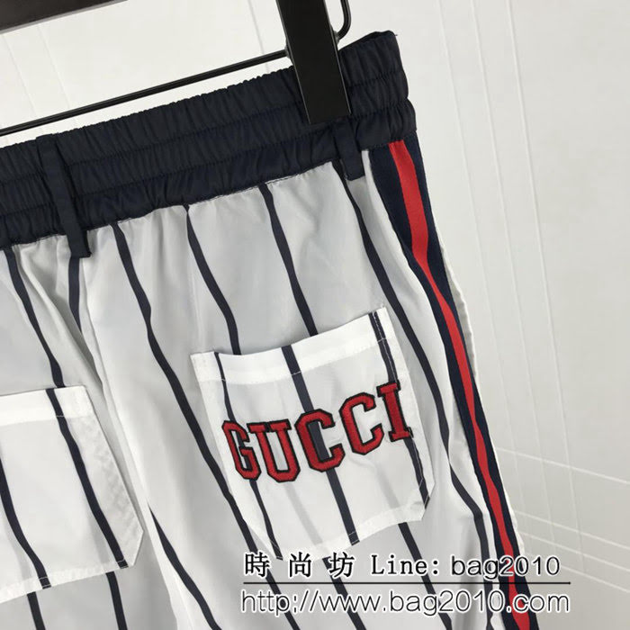 GUCCI古馳 18ss秋冬新款 NY復古系列 勳章刺繡豎條 棉夾克套裝 男女同款 ydi1637